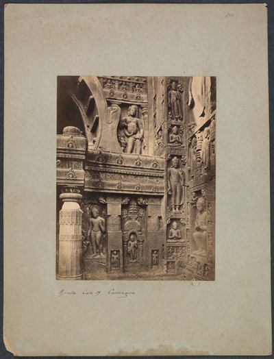 Cueva de Ajinta No. 19, 1850s-1870s de Francis Frith and Co.