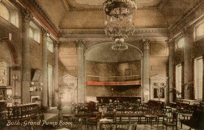 Gran Sala de Bombas, Bath, Somerset, finales del siglo XIX o principios del XX de Frith and Co