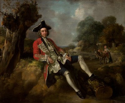 Retrato de caballero, c.1750 (óleo sobre lienzo) de Francis & Gainsborough Thomas (1727 88) Hayman