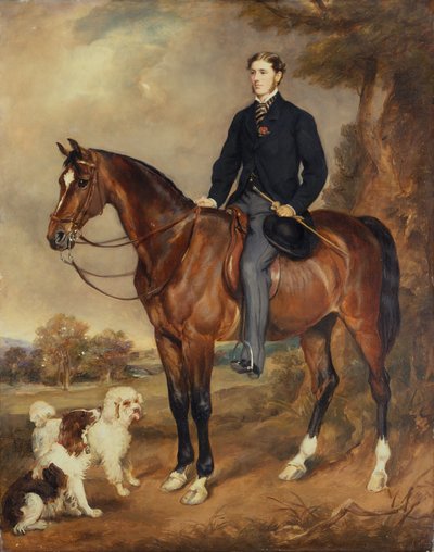 Retrato Ecuestre de Seymour Sydney Hyde, 6º Conde de Harrington de Francis Grant