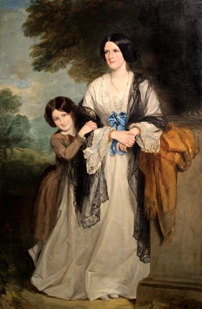 Juliana, Condesa de Leicester con su hijo mayor Lady Julia Coke de Francis Grant