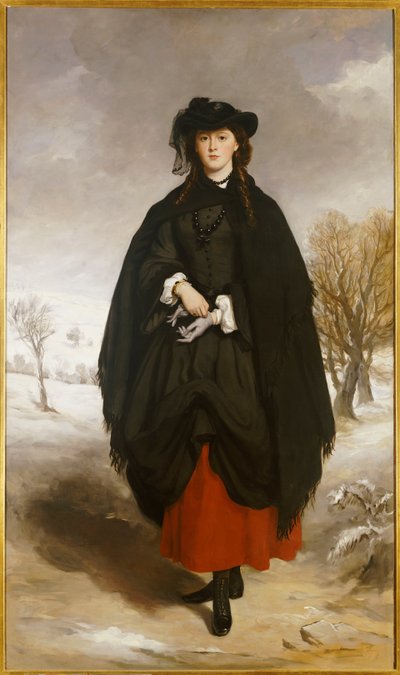 Retrato de Daisy Grant, la hija del artista de Francis Grant