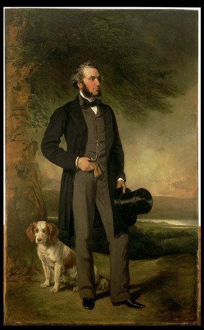 Retrato de John Hick Esq, JP, c.1861 de Francis Grant