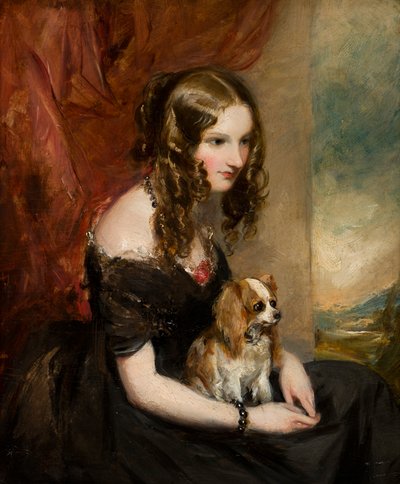 Retrato del Excmo. Selina Weld Forester, vizcondesa de Newport y más tarde condesa de Bradford (1819-1894), c.1839-78 (aceite a bordo) de Francis Grant