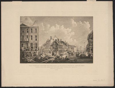 Tontine Coffee House en Wall Street, Nueva York de Francis Guy