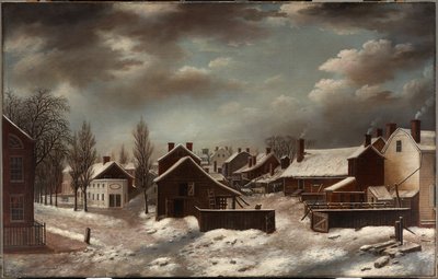 Escena invernal en Brooklyn de Francis Guy