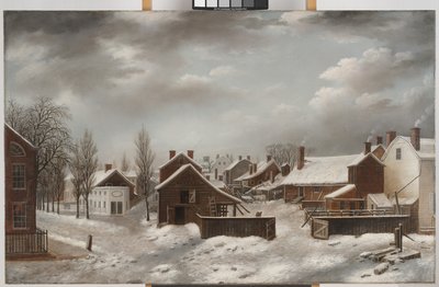 Escena de invierno en Brooklyn de Francis Guy