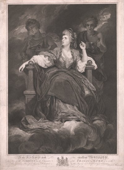 La Sra. Siddons en el personaje de la musa trágica de Francis Haward