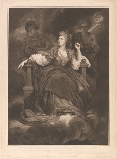 La Sra. Siddons en el personaje de la Musa Trágica de Francis Haward