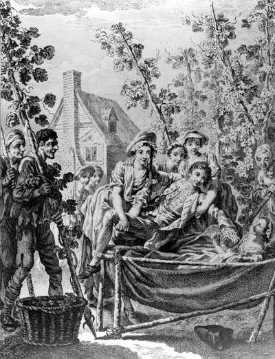 Jardín de lúpulo, una ilustración de 