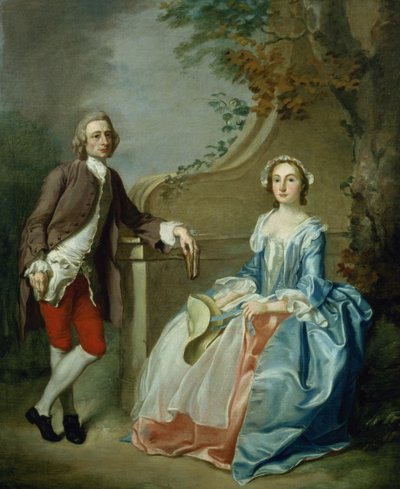 Retrato de un caballero y su esposa de Francis Hayman