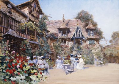 Almuerzo en la posada, 1881 de Francis Hopkinson Smith