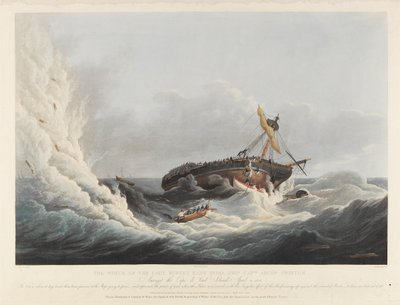 El naufragio del "Lady Burgess", Indiana Oriental, entre las islas de Cabo de Verde, el 21 de abril de Francis II Sartorius