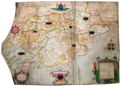 Provincia de Munster, Irlanda, c.1595 (vitela, lino) de Francis Jobson