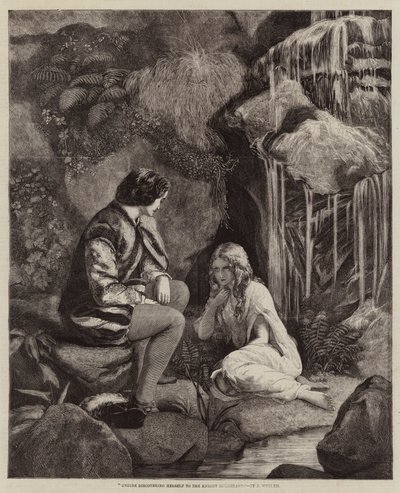 Undine revelándose al Caballero Huldbrand de Francis John Wyburd