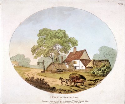 Vista general de Hampstead, Londres de Francis Jukes