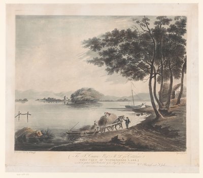 Vista de Windermere Vista del lago Windermere (título sobre el objeto) de Francis Jukes