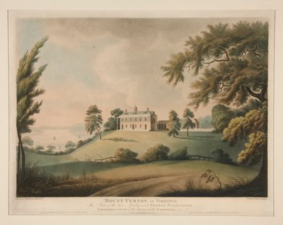 Mount Vernon en Virginia / El asiento del difunto teniente general George Washington de Francis Jukes