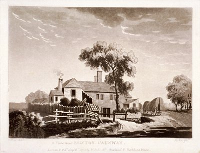 Vista cerca de Brixton Causeway, Lambeth, Londres, 1785 de Francis Jukes