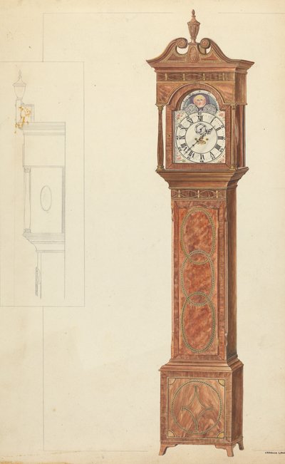 Reloj de abuelo de Francis Law Durand