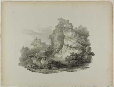 Rocas de Brimham, cerca del Puente Pateley, Yorkshire de Francis Nicholson