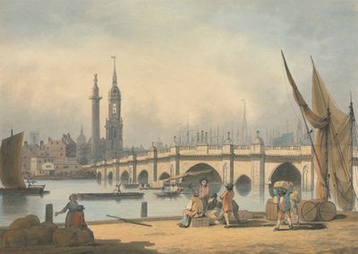 El Puente de Londres y el Monumento de Francis Nicholson