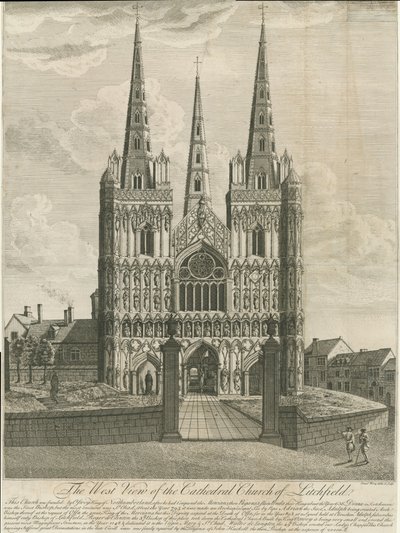 Catedral de Lichfield - Frente Oeste de Francis Perry