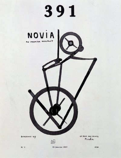 Portada de la revista "391" n° 1 de Picabia (1879-1953), 25/1/1917. de Francis Picabia