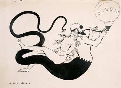 Dibujo para la revista dadaísta "La Revue", número 391, nº 3. de Francis Picabia