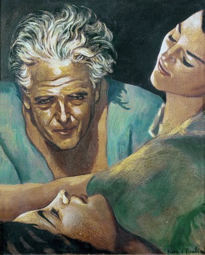 Autorretrato, c.1940 (óleo sobre lienzo) de Francis Picabia