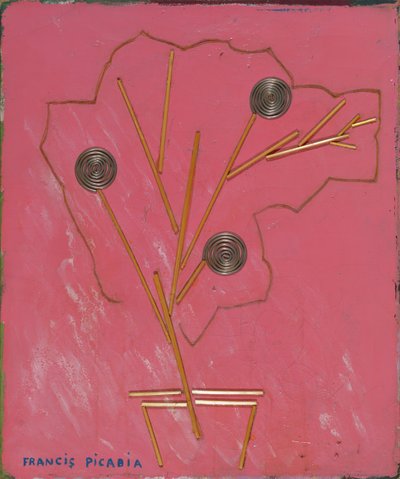 Jarrón de flores, c.1924-25 (técnica mixta sobre lienzo) de Francis Picabia