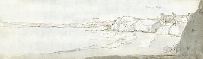 Puerto de Tenby, c.1678 (acuarela y tinta marrón sobre papel) de Francis Place