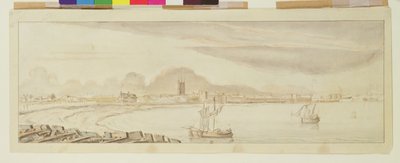 Vista de Hull (aguada de pluma y tinta sobre papel) de Francis Place