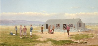 Jugando al golf en Westward Ho! de Francis Powell Hopkins