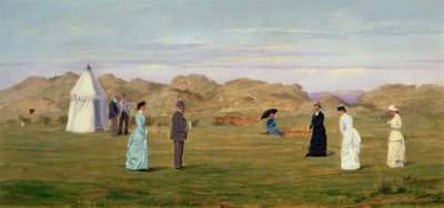 Partido de damas en Westward Ho! de Francis Powell Hopkins