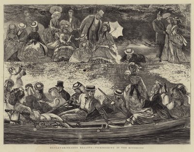 Regata de Henley-on-Thames, picnic junto al río de Francis S. Walker