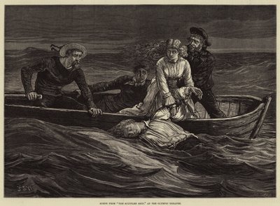 Escena de El barco hundido, en el Teatro Olímpico de Francis S. Walker