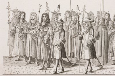 Procesión de coronación de Jaime II de Francis Sandford