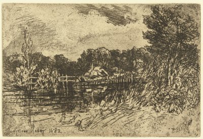 La prueba del río en Longparish La prueba en Longparish de Francis Seymour Haden (Sir) (signed by artist)