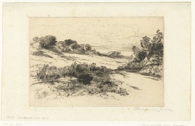 Paisaje montañoso en Swanage Colina del molino de viento de Francis Seymour Haden (Sir) (signed by artist)