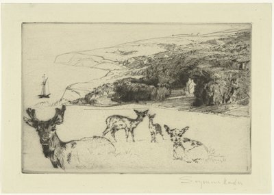 mansión newton de Francis Seymour Haden (Sir) (signed by artist)