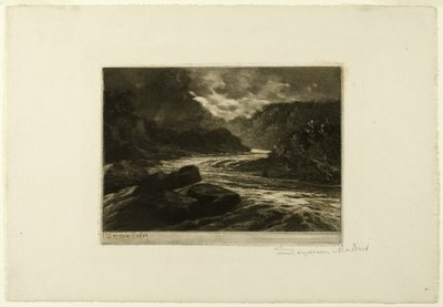 Un río de salmón, No. II de Francis Seymour Haden