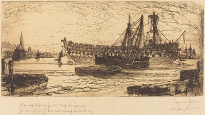 Desmantelamiento del Agamenón de Francis Seymour Haden