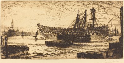Desmantelamiento del Agamenón de Francis Seymour Haden