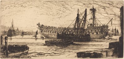 Desmantelamiento del Agamenón de Francis Seymour Haden