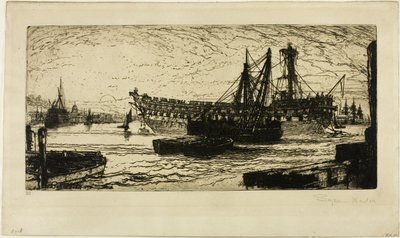 Desmantelamiento del Agamenón, No. 1 de Francis Seymour Haden