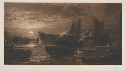 Desmantelamiento del Agamemnon, No. 11, 1880 y posteriores de Francis Seymour Haden