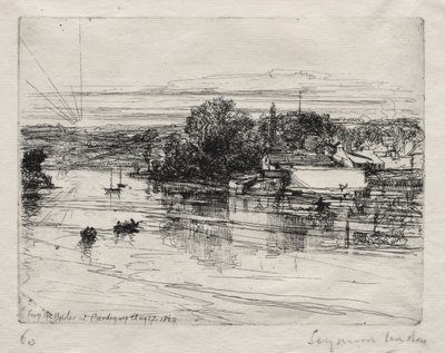 Puente de Cardigan de Francis Seymour Haden