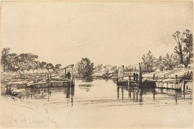 Eagham Lock de Francis Seymour Haden