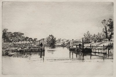 Egham Lock de Francis Seymour Haden